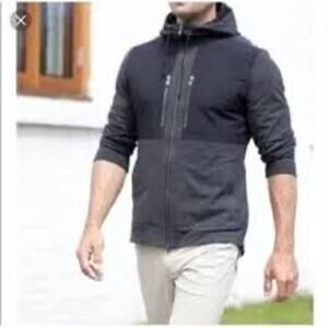Lululemon Dispatch Men's Hoodie‎ Full Zip Black Jacket Size XL
